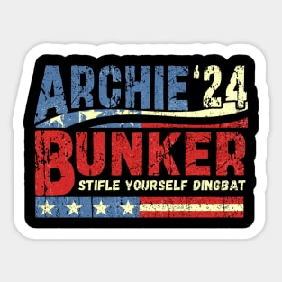 Archie Bunker 24 Sticker